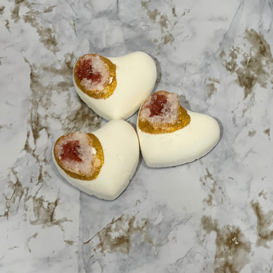 Mini Heart Geode Trio | Multiple Scents