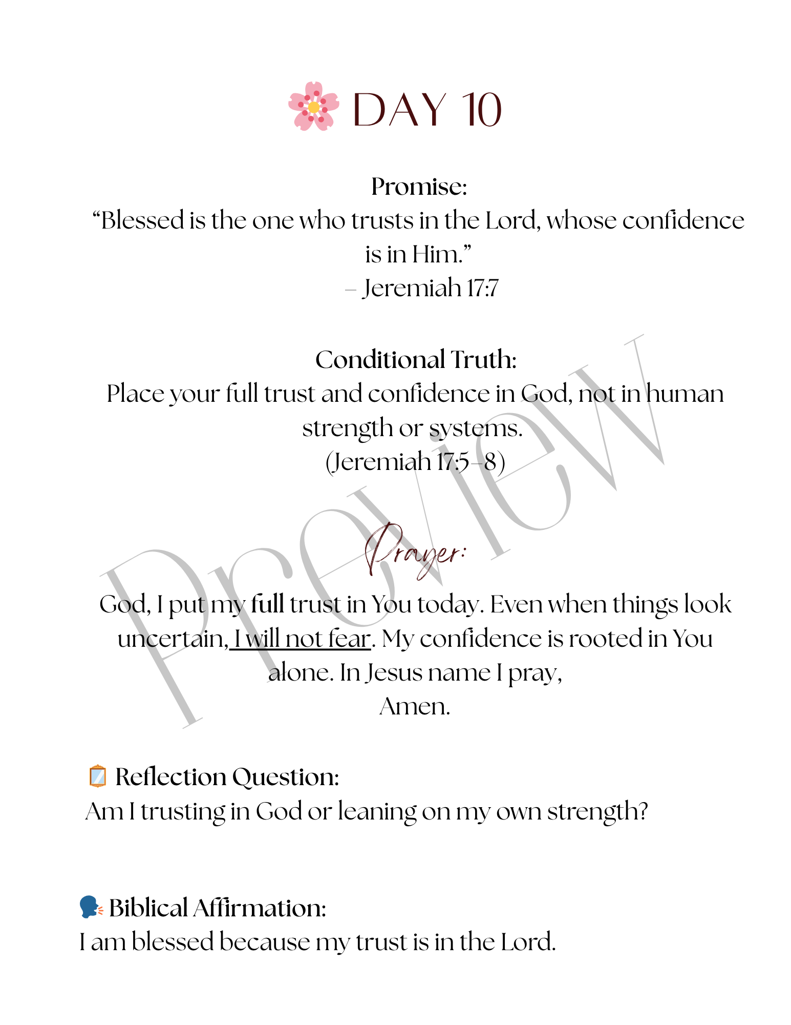 Drenched in Promise- 30 day Digital Devotional Journal